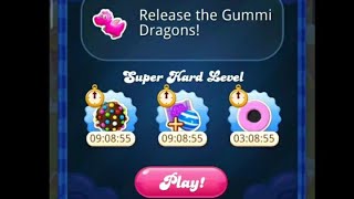 How to release the Gummi Dragons || candy crush saga level 7601 - 7605