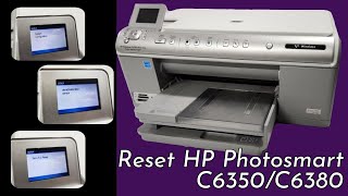 Printer Service and Reset Menu on HP Photosmart C6340 C6350 C6380