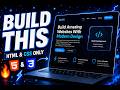 Build a Modern Landing Page with HTML & CSS | Glass Effect + Responsive Design