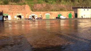 Flooding Exeter Quay 2012