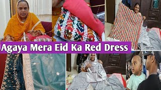 Saba Our Mere Eid k Dress | Mera Lal Dress Meterial Kaisa Hai