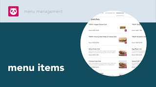 Menu Management | Adding/Editing Menu Items