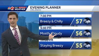 Chilly Saturday night forecast