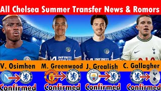 See ALL 23 CHELSEA Confirmed Latest TRANSFER News & Rumors | Transfer Targets 2024 With Osimhen