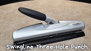 In Hand Review of Swingline 3 Hole Punch, 20 Sheet Capacity