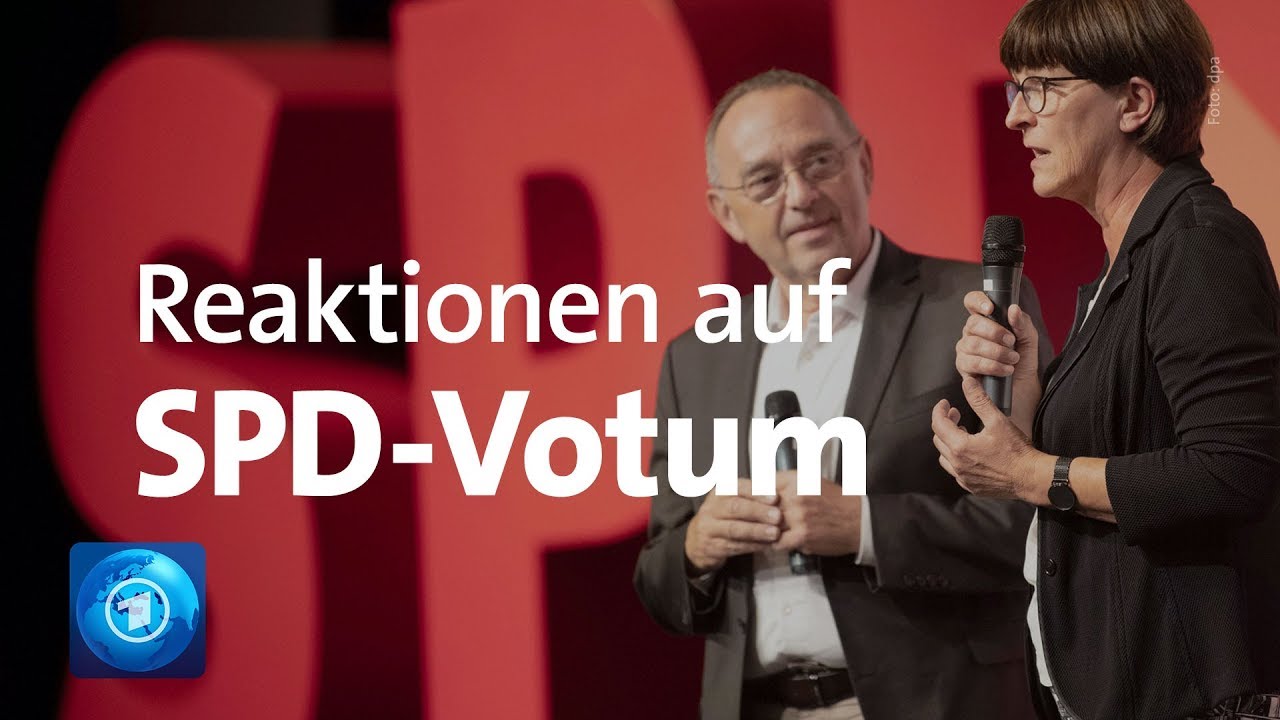 Neue SPD-Spitze: Union Beharrt Auf Koalitionsvertrag - YouTube