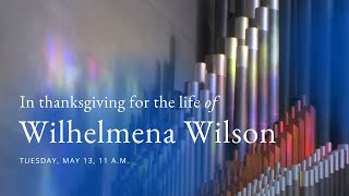 Funeral service for Wilhelmena Wilson