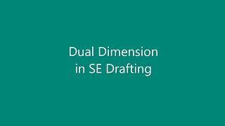 Solid Edge -Dual dimensions