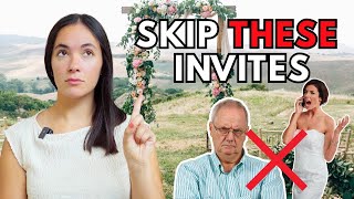Wedding Guests To AVOID at ALL Costs! (Wedding Guest List Tips)