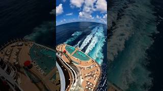 A simple stick ➡️ Insane cinematic shot 🤯 #Insta360 #cruise #cruiseship #travel #views #shorts #fyp