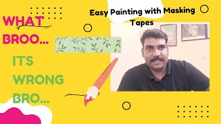 Acrylic Painting on Paper vs Masking Tape | Easiest Tutorial for Beginners