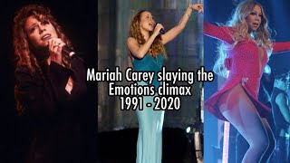 Mariah Carey slaying the “Emotions” climax 1991 - 2020 | The Lambily Channel