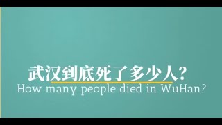 武汉到底死了多少人#看图说话03 30 2020 1