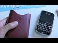 blackberry leather pouch pocket