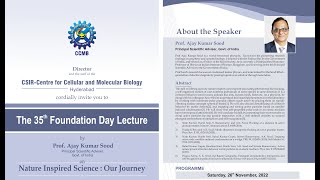 Foundation Day Lecture