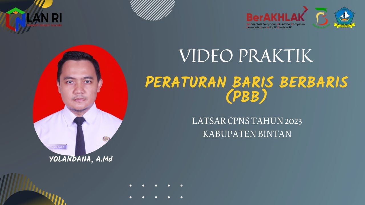 VIDEO PRAKTIK PERATURAN BARIS BERBARIS (PBB) - YouTube