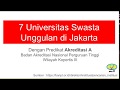 Universitas Swasta Terbaik di Jakarta Indonesia (Akreditasi A)