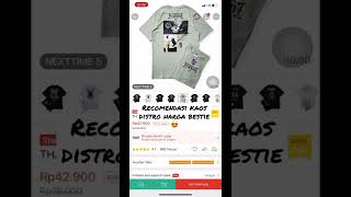 Raacuunnn shopee lagi, rekomendasi kaos distro harga membestie [ link produk dideskripsi ]