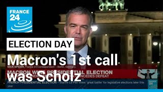 Macron's first phone call after re-election was Germany's Scholz • FRANCE 24 English