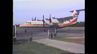 Air Wisconsin Dash-7 - N708ZW - Elkhart, Indiana EKM (June 9, 1985)