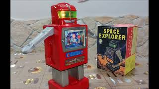 Vintage SPACE EXPLORER Robot TV by Yonezawa, Japan 1960's (SOLD)