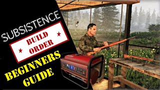 SUBSISTENCE COMPLETE BEGINNERS GUIDE || BUILD ORDER TUTORIAL A56 TIPS AND TRICKS