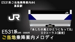 【E531系ご当地乗降促進#4】「あしたの風とひとつになってB」