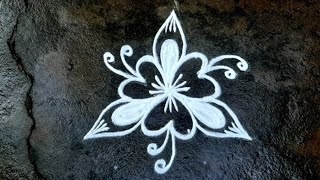 Kutty Kutty kolam designs(3-2)/ beginners rangoli designs