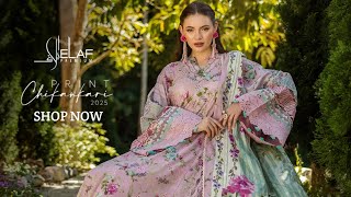 Elaf Print chikankari Collection 2025 | Elaf premium Unstitched Printed and Embroidered Lawn '25