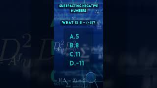 Subtracting Negative Numbers ##maths #games #braingames  #mathstricks #brainteasers