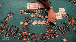 TRIPS THEN A STRAIGHT FLUSH WINNING $8000 ON BACK TO BACK 3 CARD POKER HANDS!! OMG!!