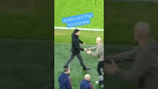 Mikel Arteta and Pep Guardiola handshake