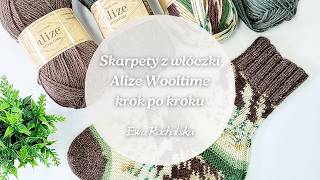 Proste skarpety z włóczki Alize Wooltime 🧦 | Tutorial krok po kroku