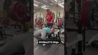 Powerlifter John Haack Bench Pressed Colossal 600lbs Raw