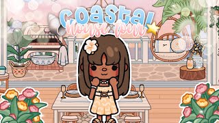 Aesthetic *NEW* Coastal House Tour!! 🐚🌷 ||🔊VOICED|| Toca Life House Tour 🌎