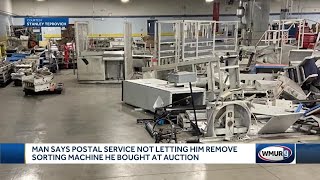 Man says Postal Service isn't letting him remove Manchester sorting machine he bought