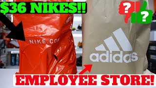 NIKE OUTLET STEAL! $36 NIKE AIR! + Adidas Employee Store Pickups