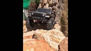 Injora Trx4M Jeep - 370 motor combo - 4mm extended Axles #rcshorts #traxxastrx4m #injora