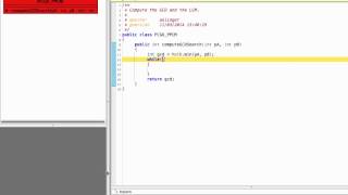 Java for 3GIG - GCD / PGCD search algorithm