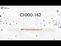 C1000-142 Practice Test Questions - IBM Cloud Advocate v2