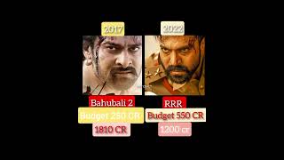 RRR vs bahubali 2 movie Box office collections | Ram Charan | prabhash #shorts