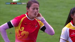 Asia Rugby sevens series 2017 CHN v KOR women