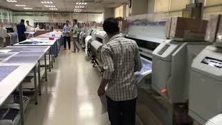 MUTOH dye sublimation print farm in Bangladesh with VJ1638x and VJ1948wx