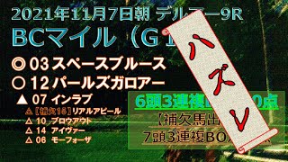 ブリーダーズカップ・マイル予想（2021年11月7日朝デルマー9R）by R2理論