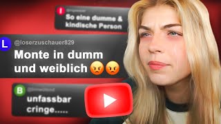 MONTE in weiblich?! 😭 | Fibi reagiert auf Hate Kommentare