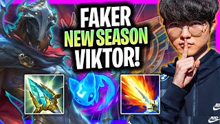 FAKER BRINGS BACK VIKTOR IN NEW NOXUS SEASON! | T1 Faker Plays Viktor Mid vs Lissandra!  Season 2025