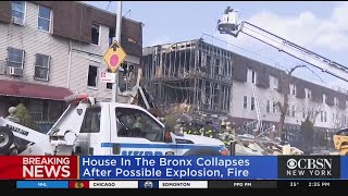Suspected Gas Explosion Destroys Bronx Home, 1 Dead, 7 Injured