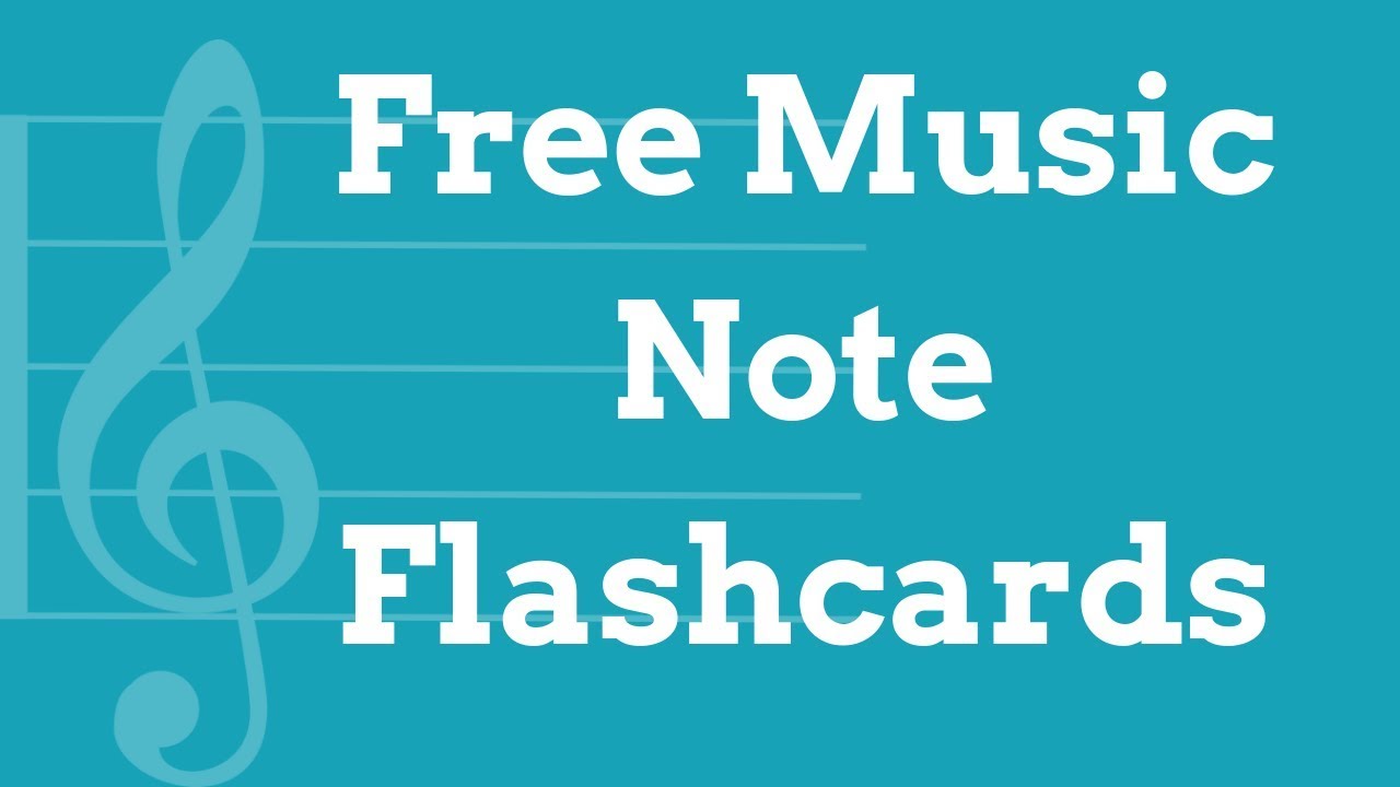 Free Music Note Flashcards Learn How To Read Music Youtube
