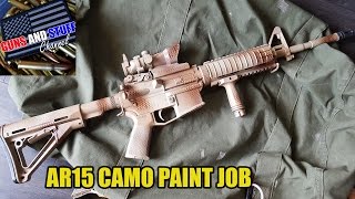 DIY AR15 Camo paint job