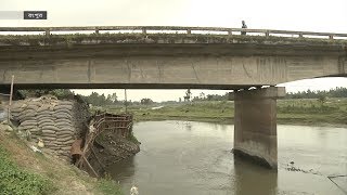 রংপুরের দমদমা ব্রিজে ফাটল, উদ্বিগ্ন চলাচলকারীরা | Damdama Bridge | Somoy TV